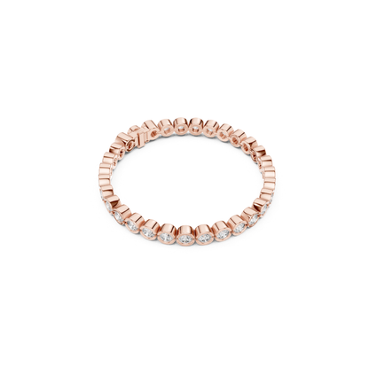 Round Bezel Set Diamond Tennis Bracelet | Modern Luxury Style
