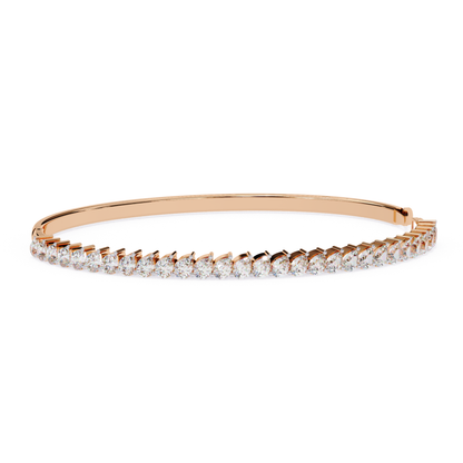 Elegant Glow Diamond Bangle | Radiant Luxury for Every Wrist