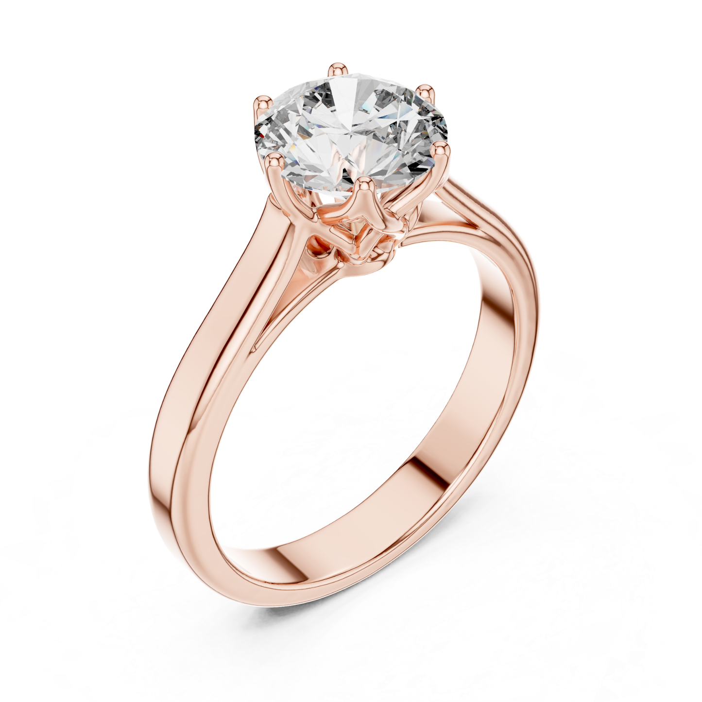 Round Diamond Classic Band Ring | Fine 18K 14K 10K Gold Luxe