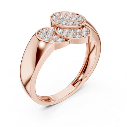 Triple Oval Diamond Ring | Modern Luxury Statement Style