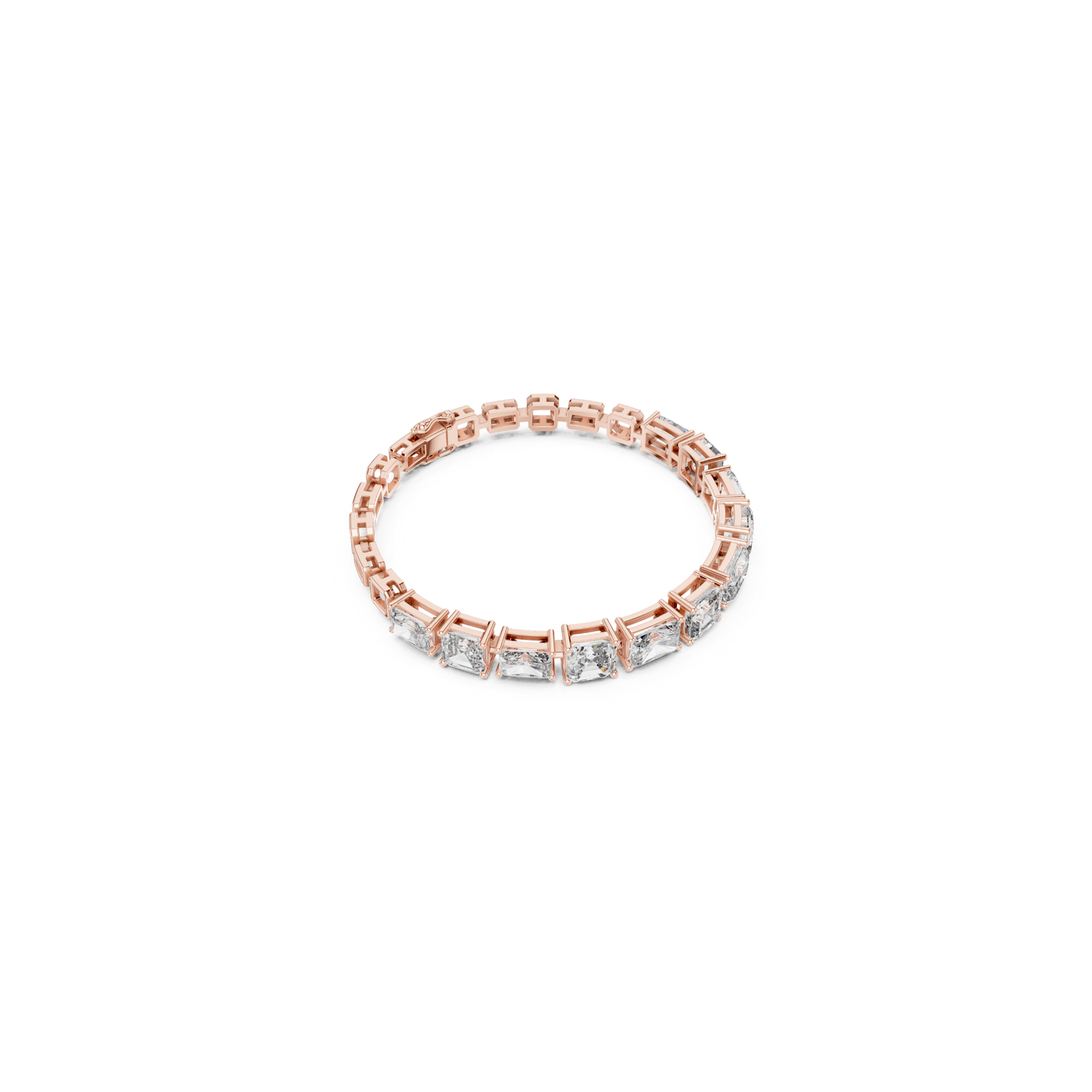 Emerald & Radiant Cut Diamond Tennis Bracelet | Luxury Style