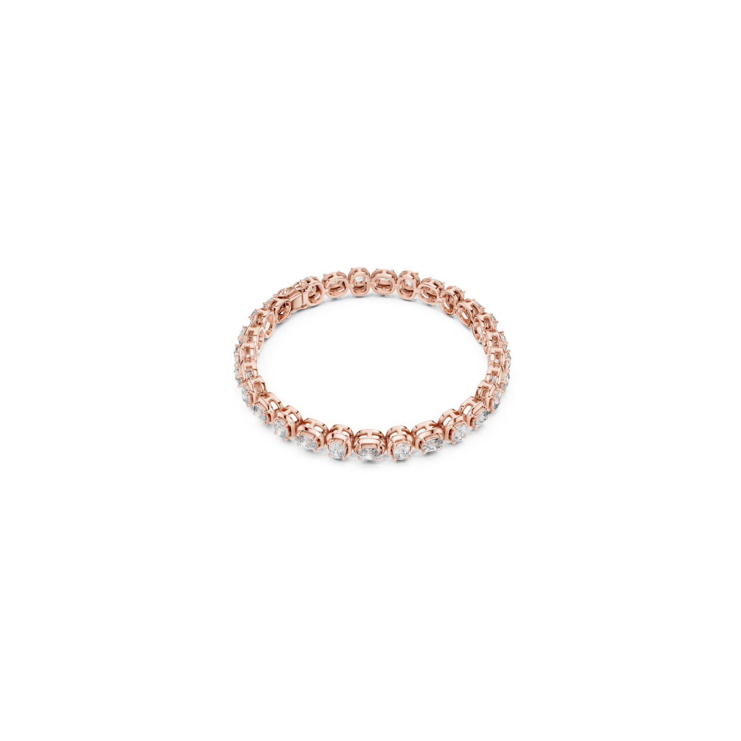 Cushion Cut Diamond Tennis Bracelet | Luxury White Gold Style