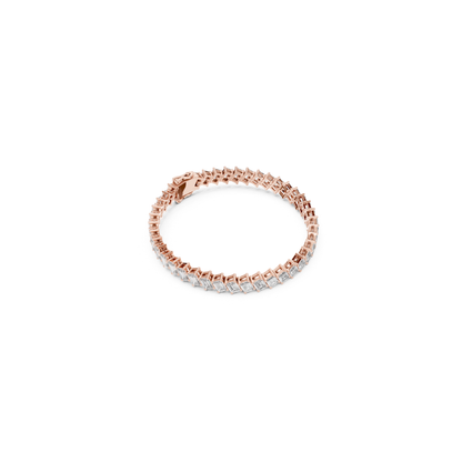 Emerald Cut Diamond Tennis Bracelet | Luxury White Gold Style