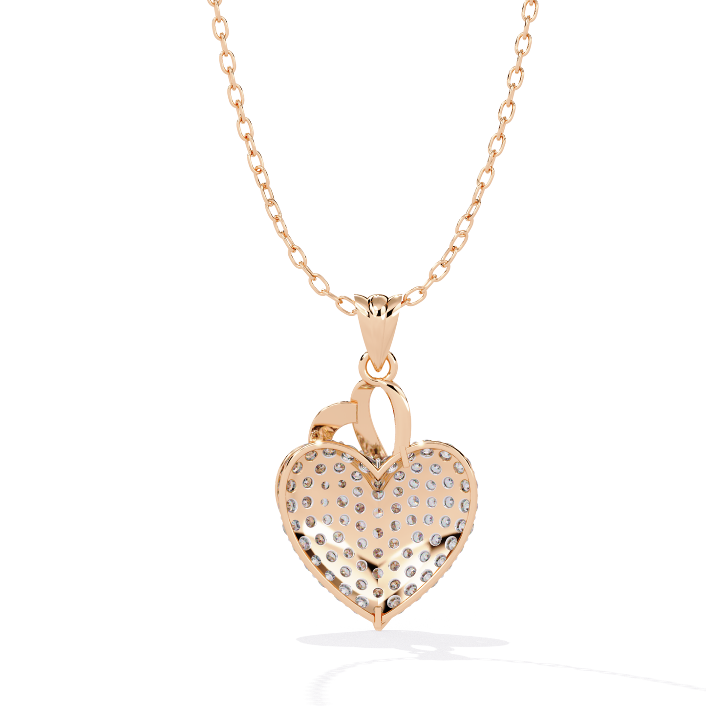 Valentine Special Heart Diamond Pendant | Fine 18K Gold Gift