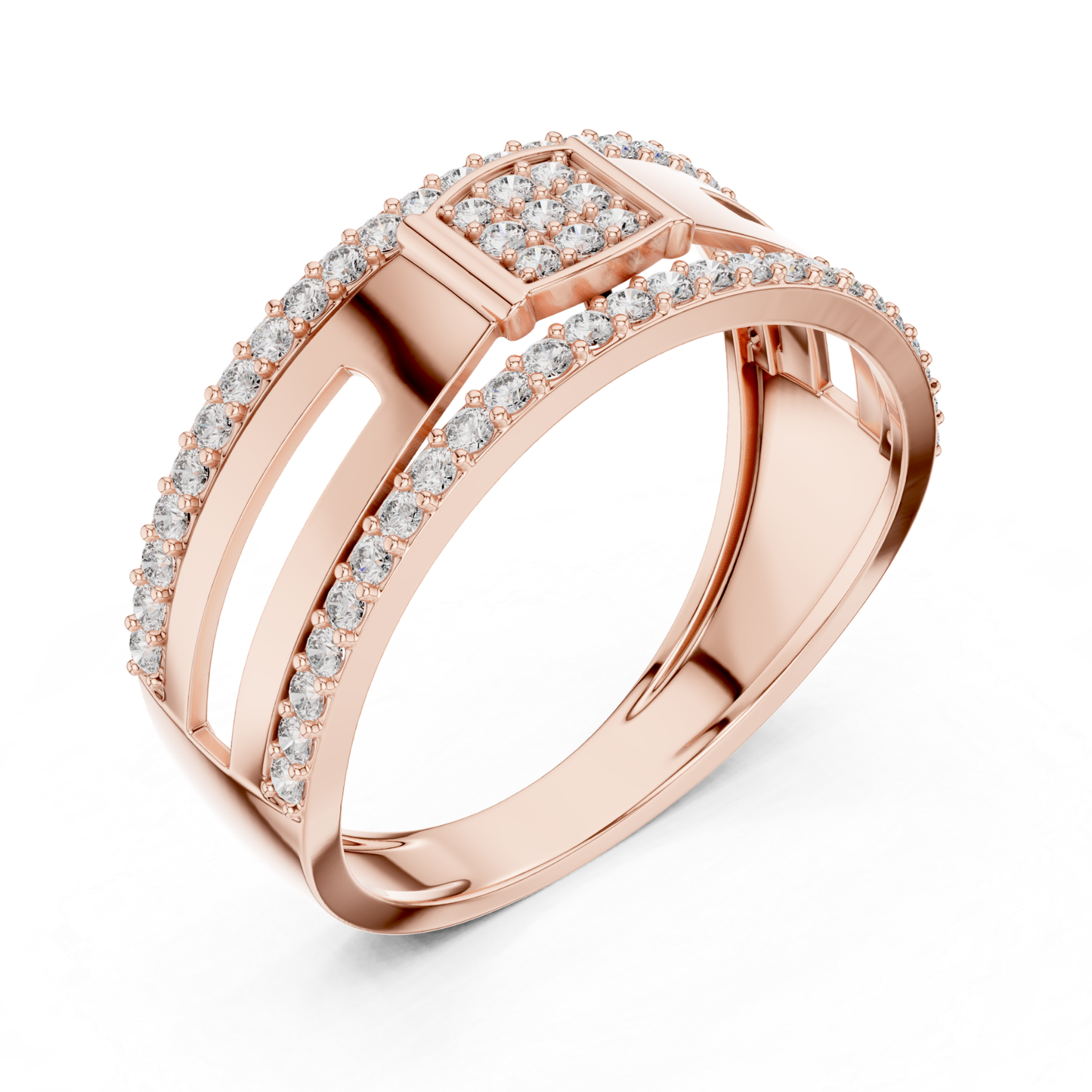 Luxury Men’s Diamond Band | Modern White Gold Wedding Style