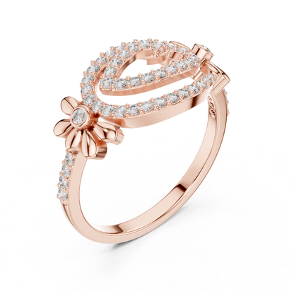 Floral Swirl Diamond Rings | Elegant Luxury Jewelry Style