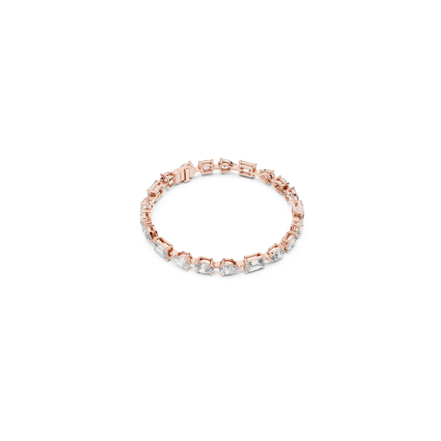 Mixed Shape Diamond Tennis Bracelet | Modern Luxury Style Design