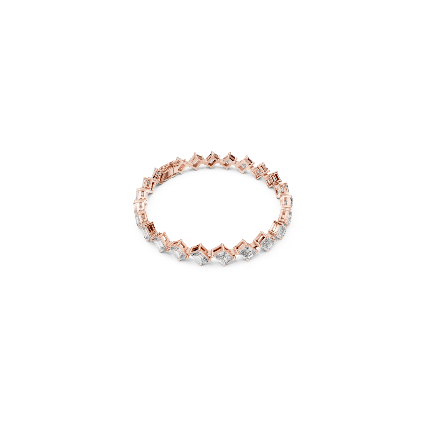 Emerald & Radiant Cut Diamond Tennis Bracelet | Luxury Style