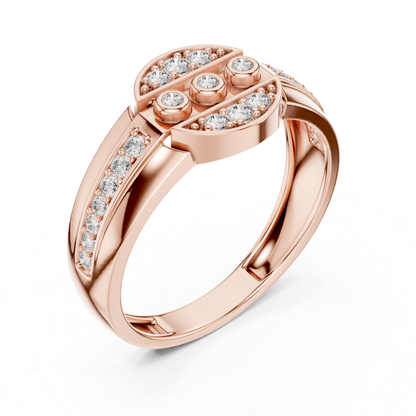 Modern Diamond Band Ring | Contemporary Luxury Style
