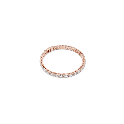 Round & Emerald Cut Diamond Tennis Bracelet | Luxury Elegance Style