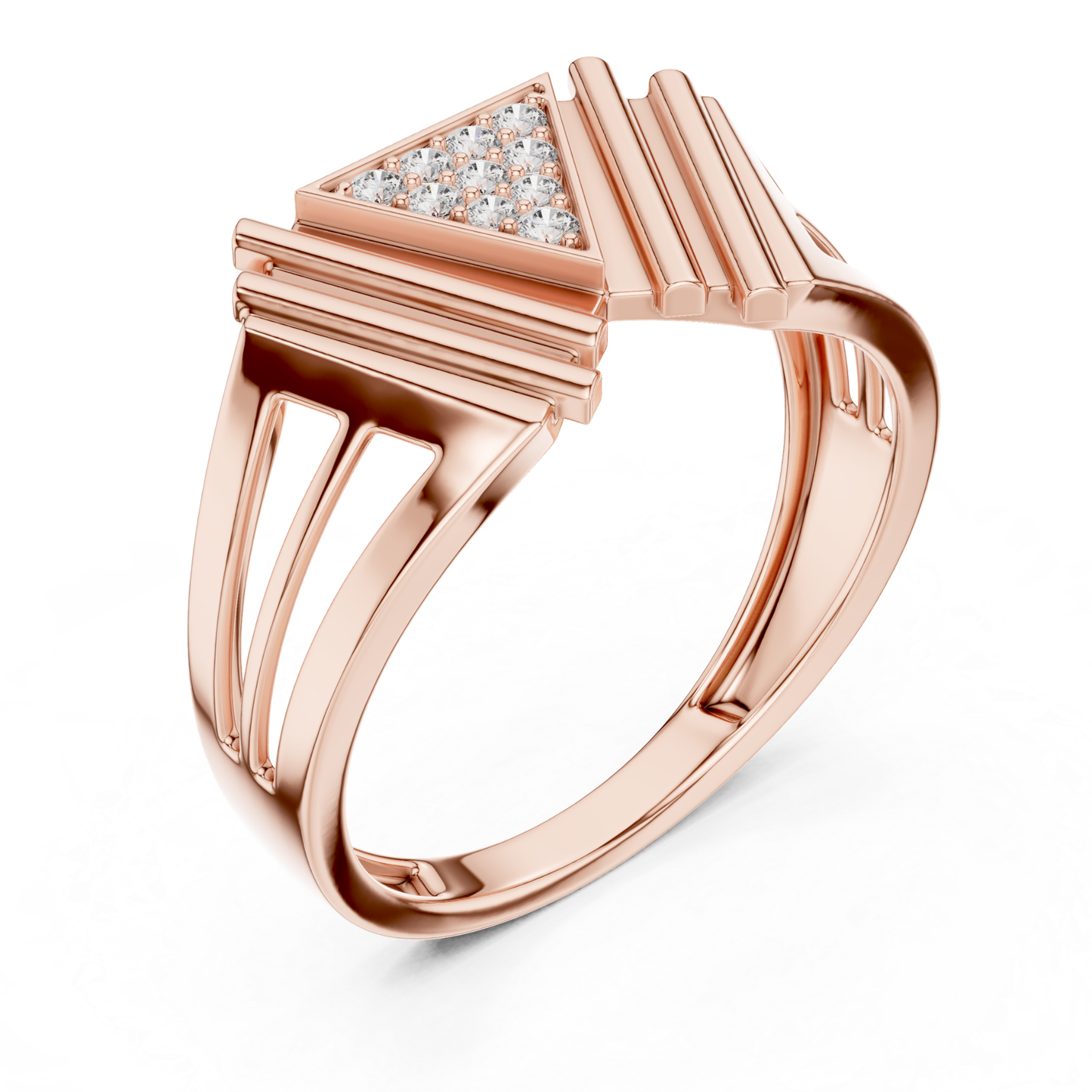 Modern Geometric Diamond Band | Luxury Statement Style