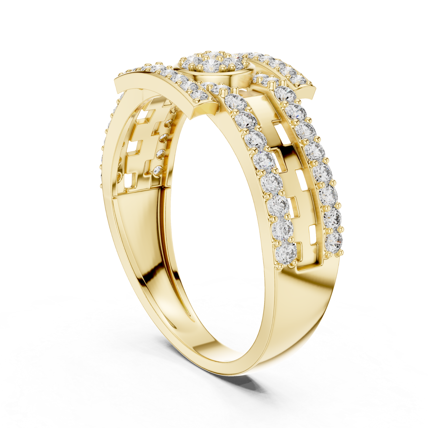 Luxury Diamond Open Wrap Rings | Contemporary White Gold Style