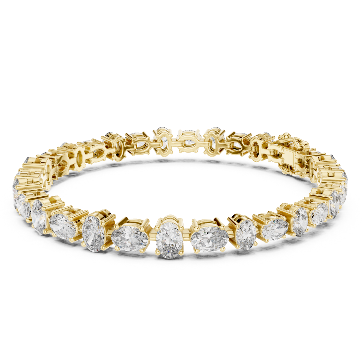Oval Cut Diamond Tennis Bracelet | Luxury Elegance Style