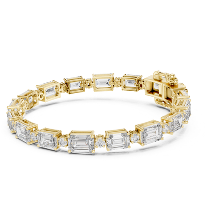Emerald Cut Diamond Tennis Bracelet | Modern Luxury Jewelry Style