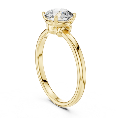 Round Diamond Smooth Band Ring | Seamless Brilliance, Pure Luxury