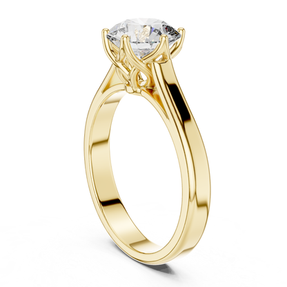 Round Diamond Classic Band Ring | Fine 18K 14K 10K Gold Luxe