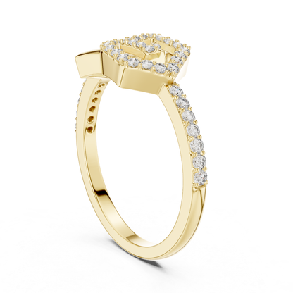 Hexagon Diamond Open Rings | Contemporary Luxury Style