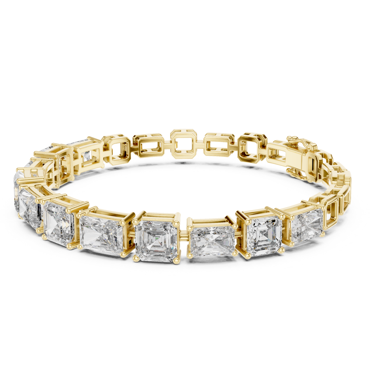 Emerald & Radiant Cut Diamond Tennis Bracelet | Luxury Style