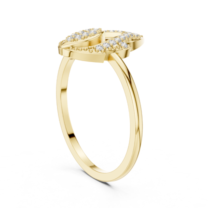 Pear Shape Open Diamond Ring | Elegant Luxury Style