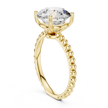 Round Diamond Beaded Band Ring | Brilliance Bead by Bead