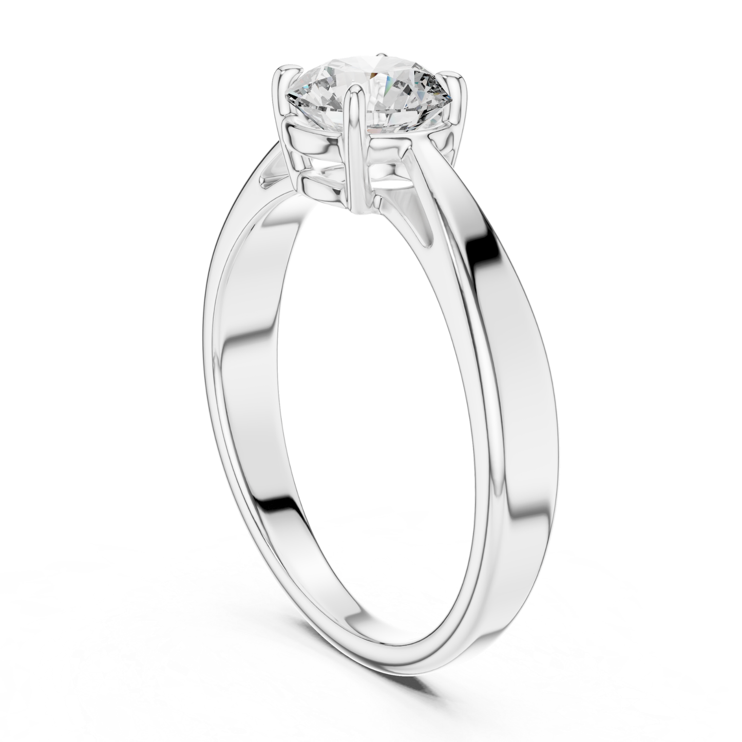 Round Diamond Classic Ring | 18K Gold Fine Jewelry
