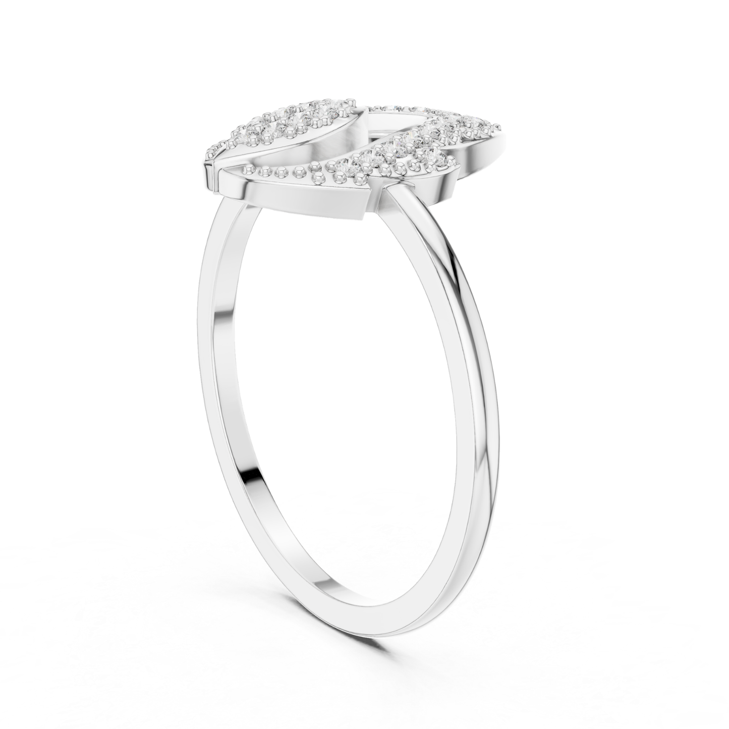 Pear Shape Open Diamond Ring | Elegant Luxury Style