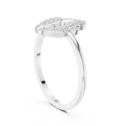 Pear Shape Open Diamond Ring | Elegant Luxury Style