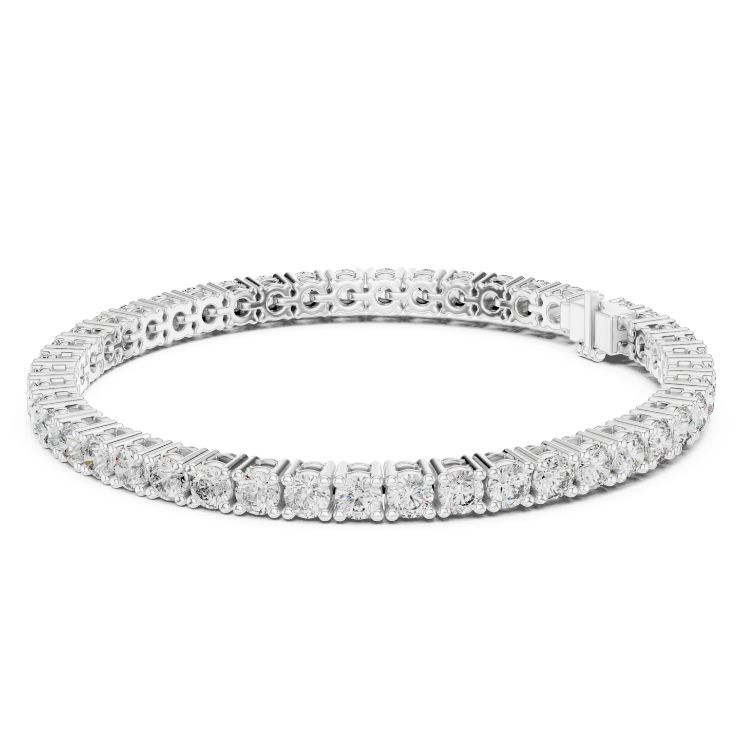 Round Cut Diamond Tennis Bracelet | Luxury Sparkle Style