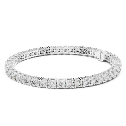 Round Cut Diamond Tennis Bracelet | Luxury Sparkle Style