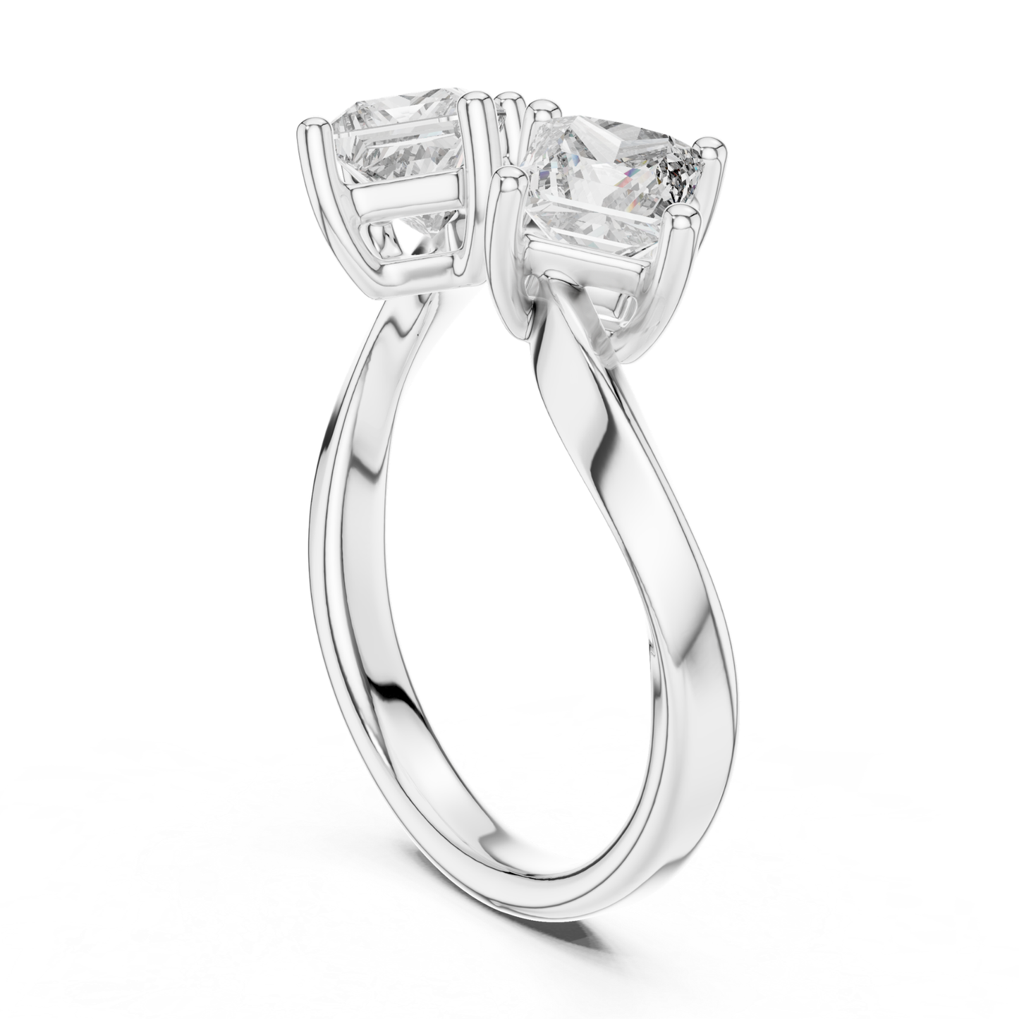 Princess Cut Open Wrap Diamond Ring | Modern Luxury Style