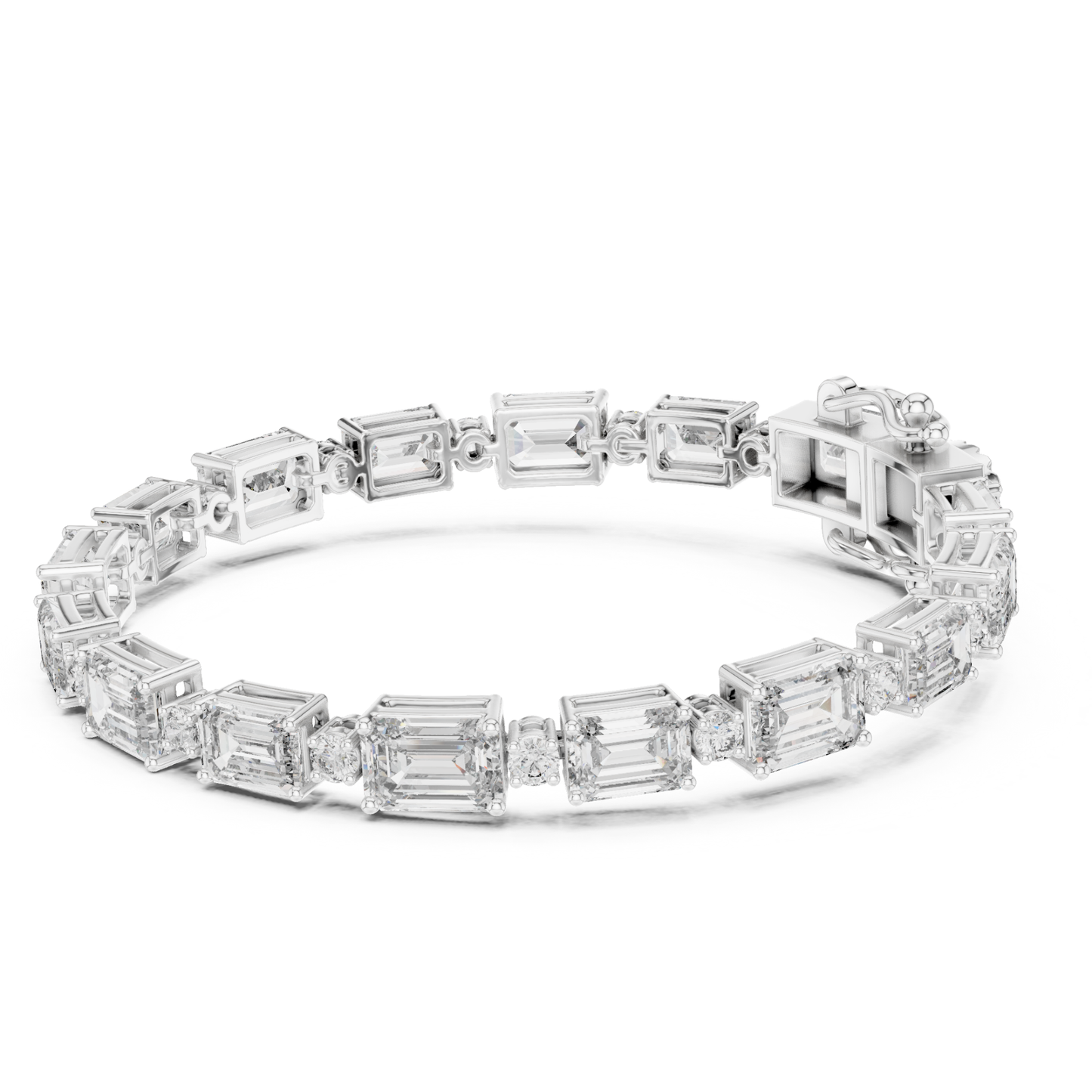 Emerald Cut Diamond Tennis Bracelet | Modern Luxury Jewelry Style