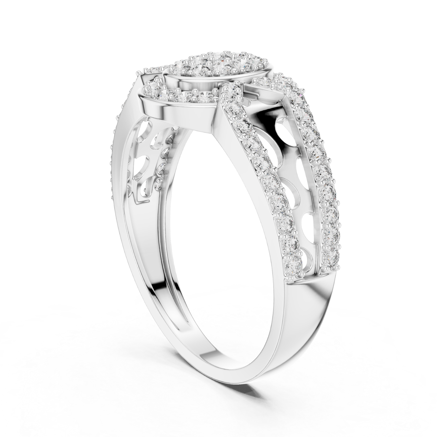 Round Diamond Halo Engagement Rings | Luxury Vintage Style