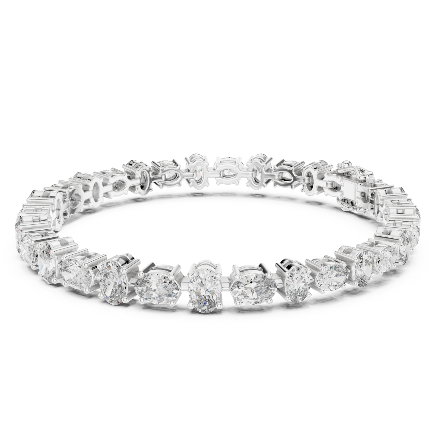 Oval Cut Diamond Tennis Bracelet | Luxury Elegance Style