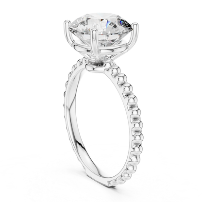 Round Diamond Beaded Band Ring | Brilliance Bead by Bead