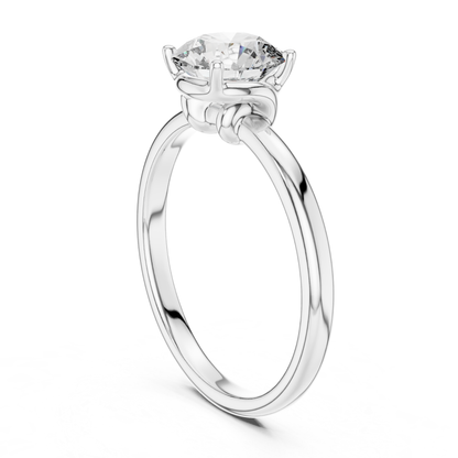 Round Diamond Smooth Band Ring | Seamless Brilliance, Pure Luxury