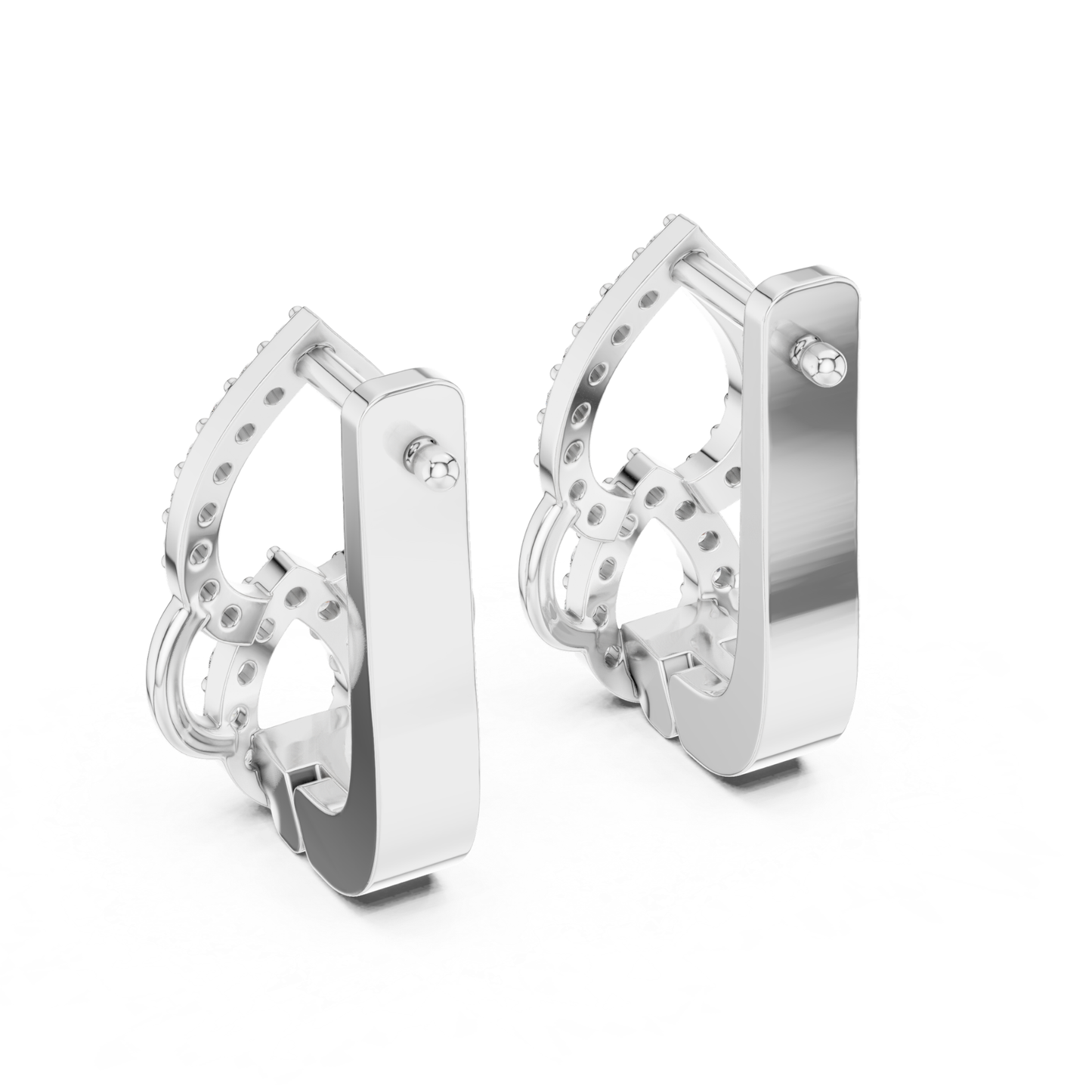 Elegant Diamond Drop Earrings with Teardrop Openwork Luxury