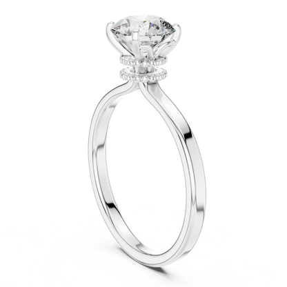 Round Diamond Classic Band Ring | 18K Gold Fine Jewelry