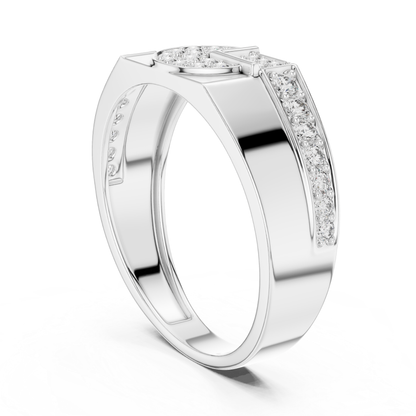 Luxury Geometric Diamond Band | Modern Statement Style