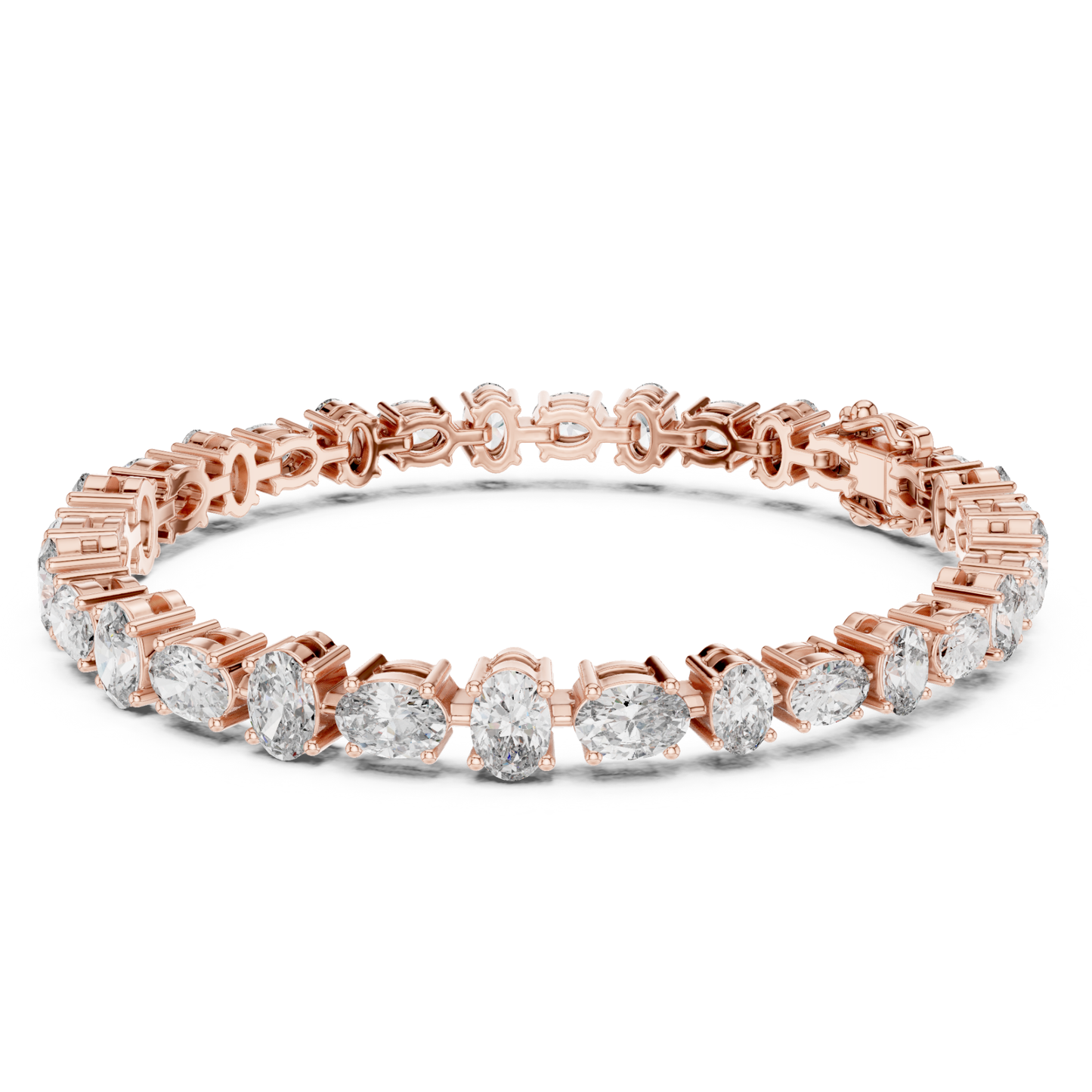 Oval Cut Diamond Tennis Bracelet | Luxury Elegance Style