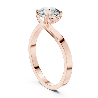 Round Diamond Open Band Ring | Where Brilliance Breathes Free