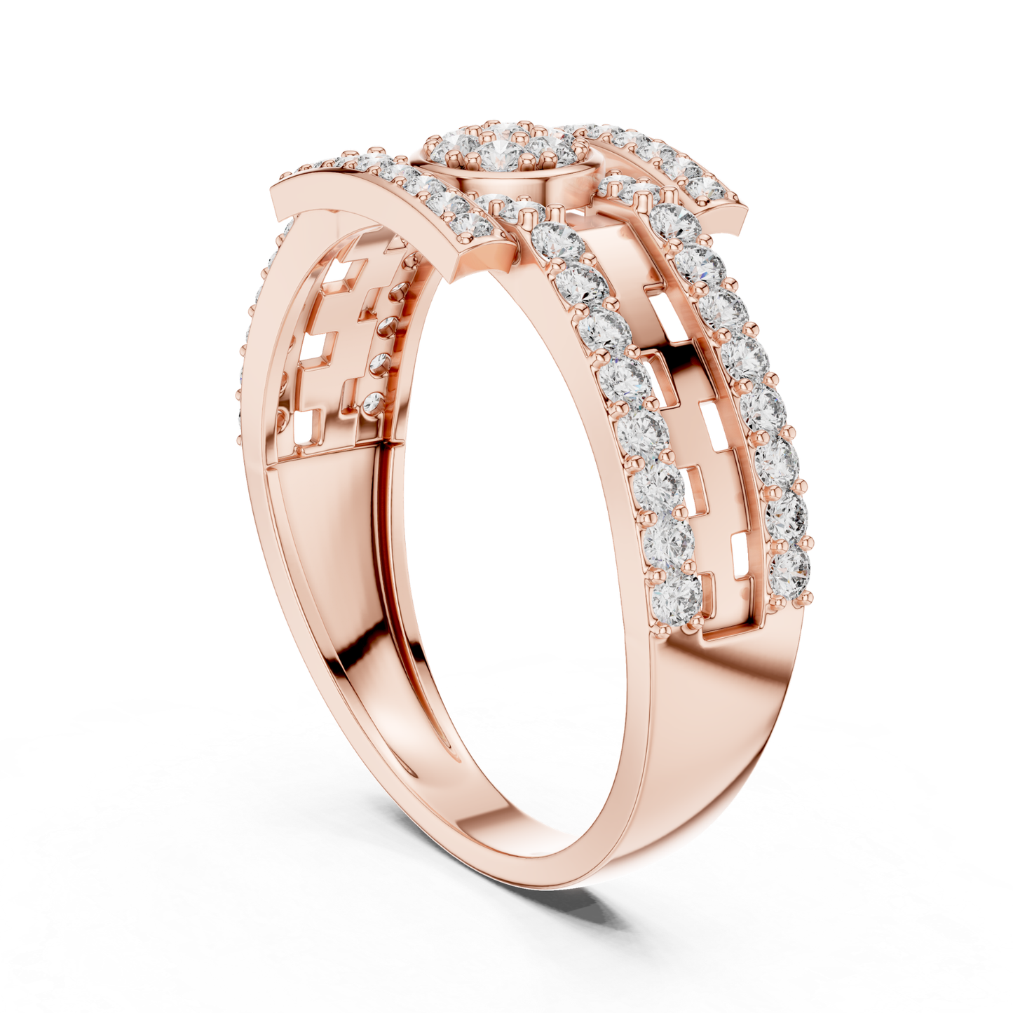Luxury Diamond Open Wrap Rings | Contemporary White Gold Style