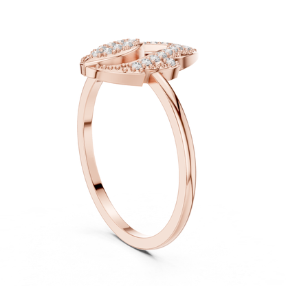 Pear Shape Open Diamond Ring | Elegant Luxury Style