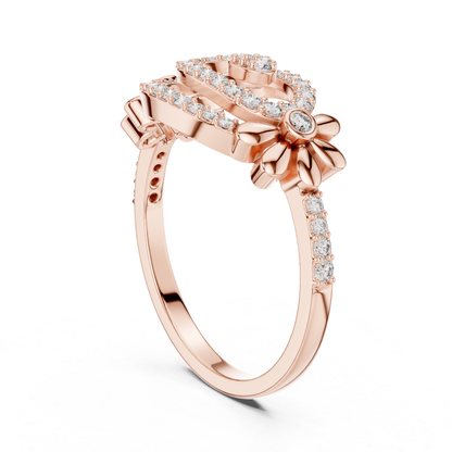 Floral Swirl Diamond Rings | Elegant Luxury Jewelry Style