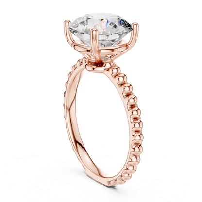 Round Diamond Beaded Band Ring | Brilliance Bead by Bead