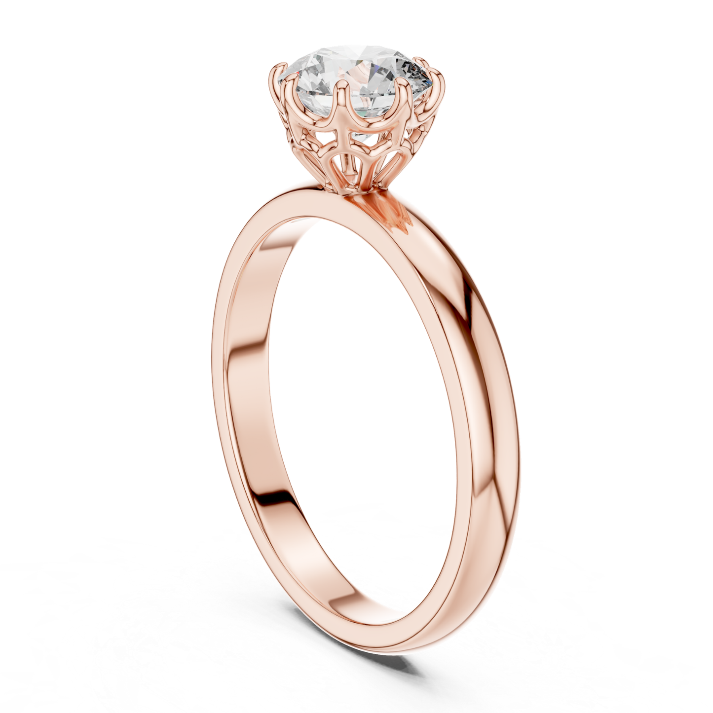 Klassischer runder Diamantring | Edler Schmuck aus 18K Gold
