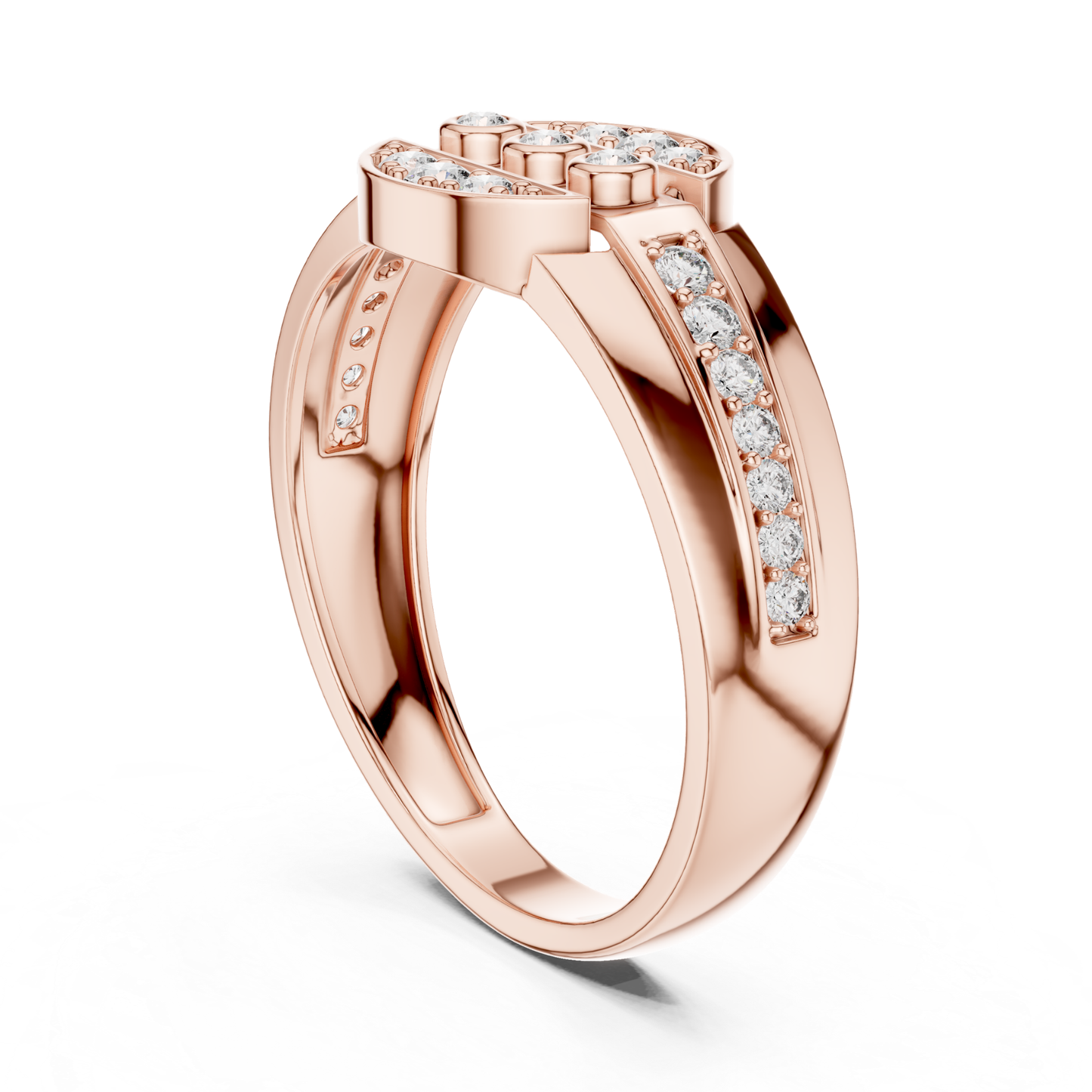 Modern Diamond Band Ring | Contemporary Luxury Style