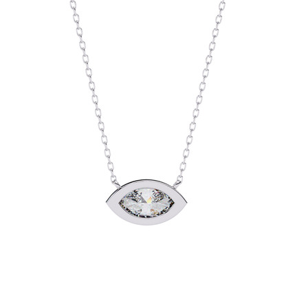 Luxe Marquise-Style Lab Grown Diamond Pendant with Chain