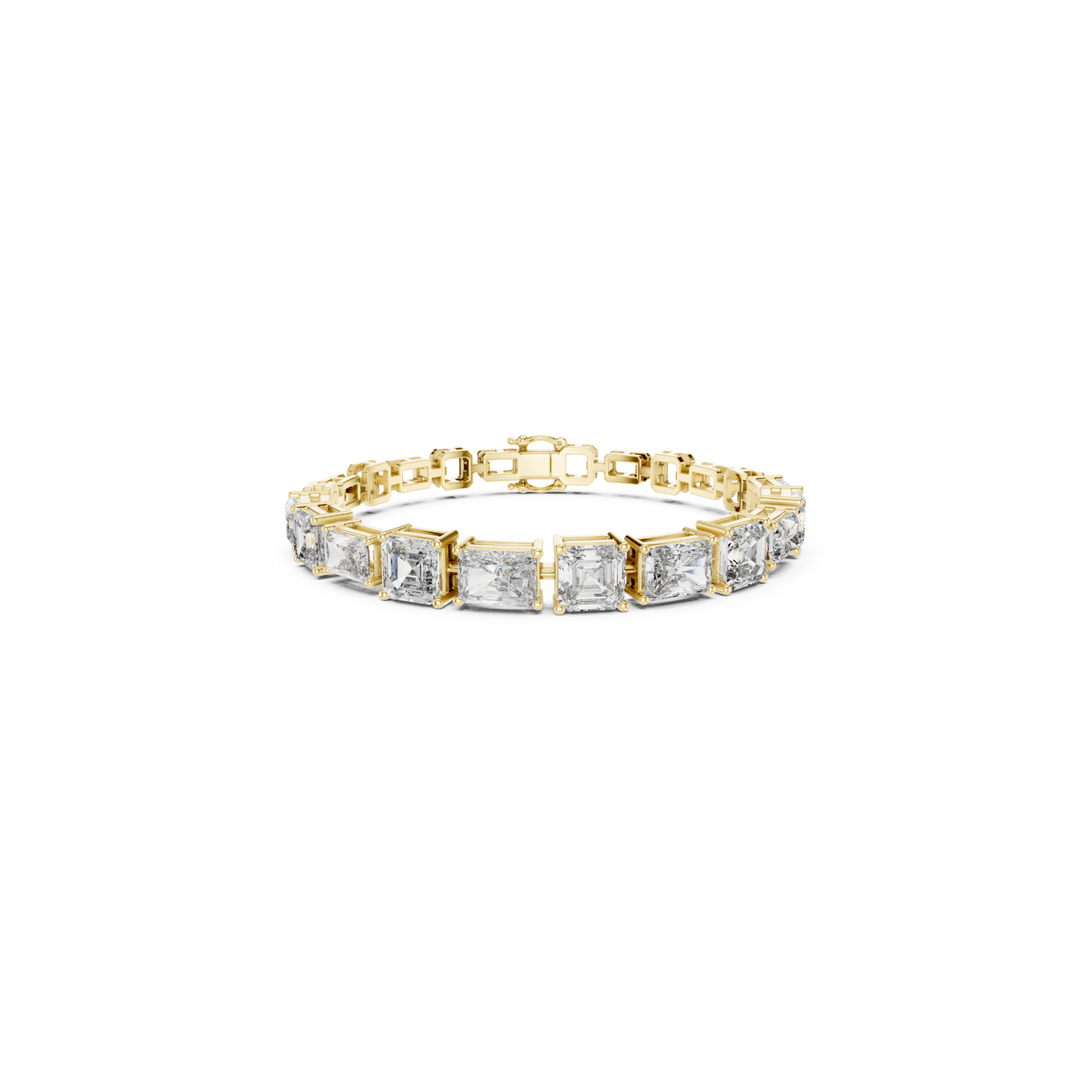 Emerald & Radiant Cut Diamond Tennis Bracelet | Luxury Style