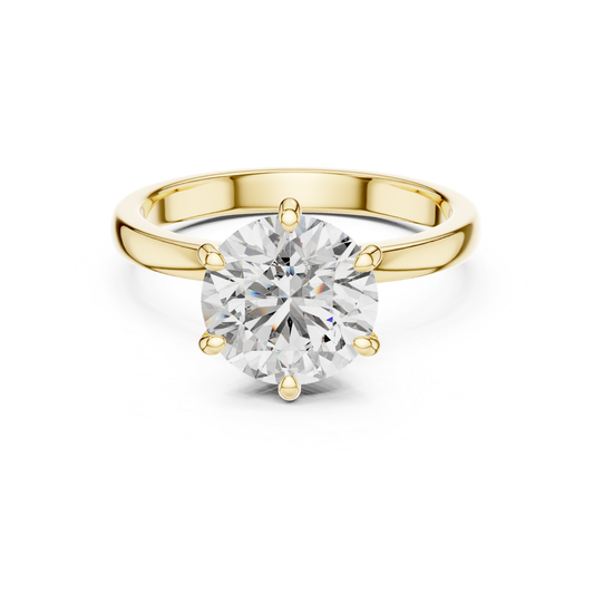 Round Cut Diamond Solitaire Ring | One Diamond, Infinite Love