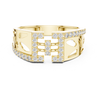 Luxury Diamond Open Band | Contemporary Statement Jewelry